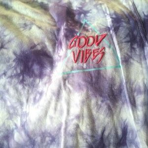 Thrifted purple tie dye